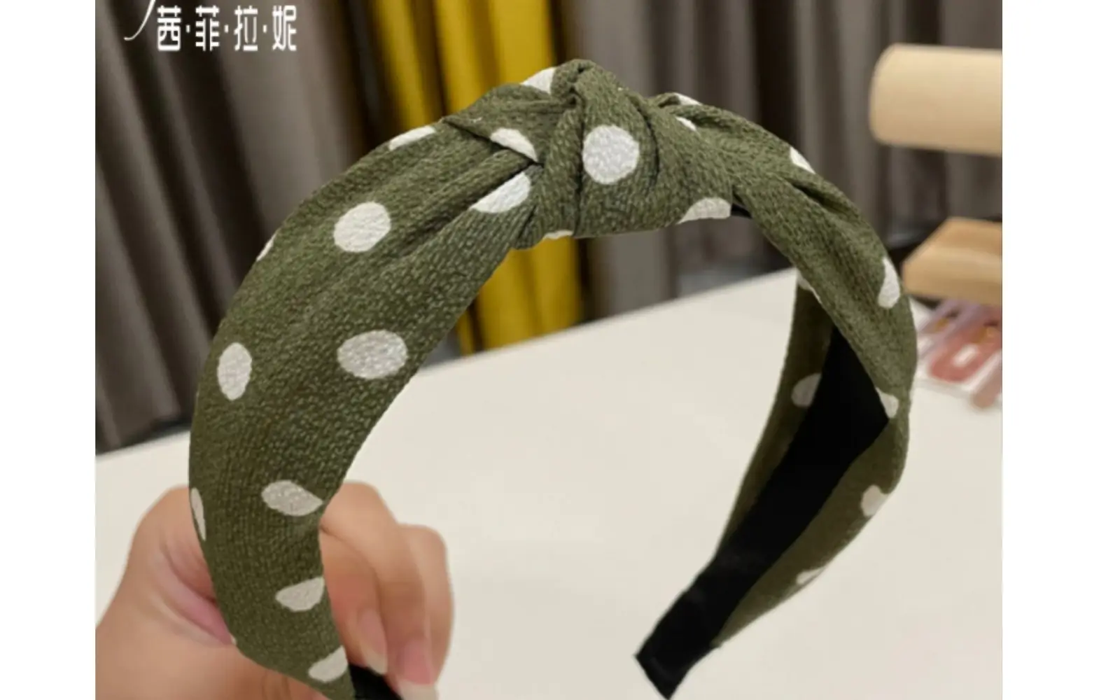 Pink Polka Dot Hair Hoop for Girls — feature 21