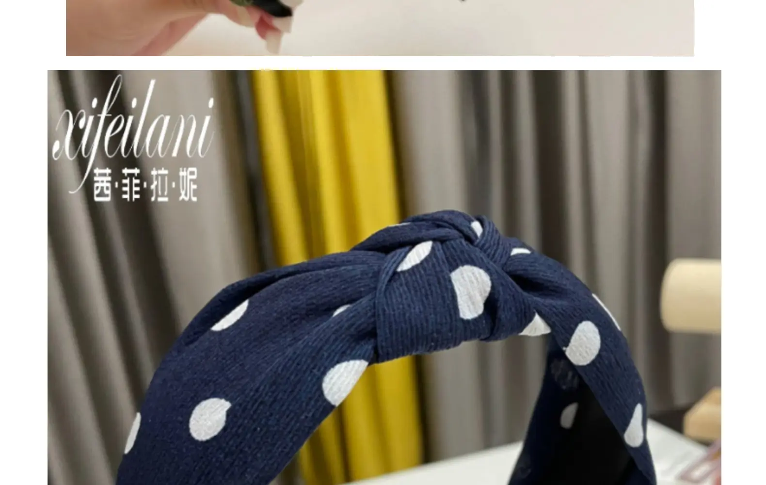 Pink Polka Dot Hair Hoop for Girls — feature 22