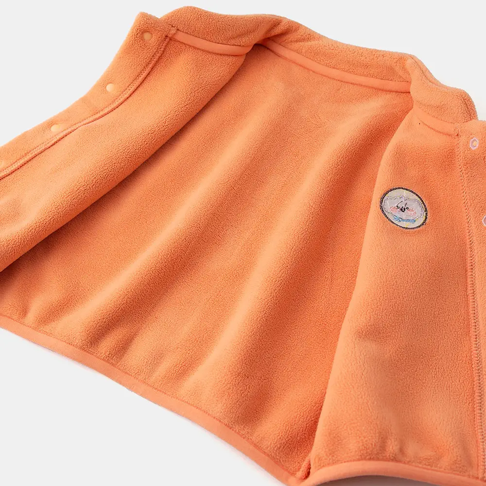 Orange Fleece Baby Vest for Boys Spring Newborn - Image 7