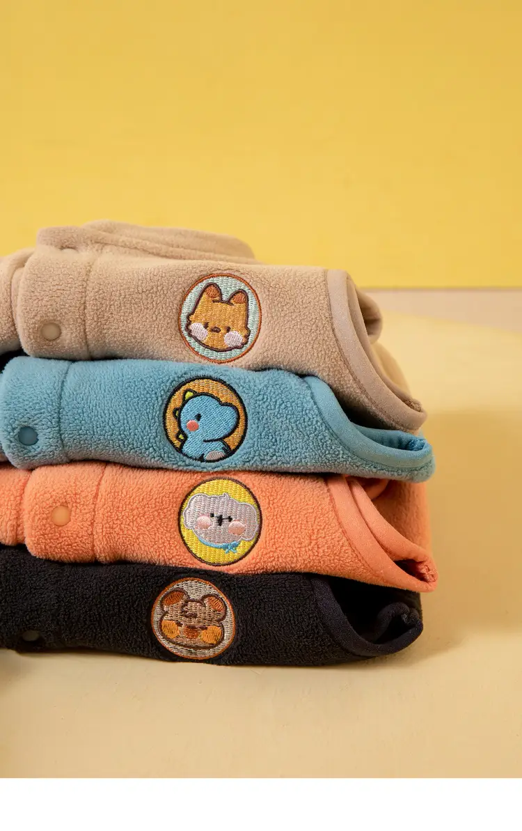 Orange Fleece Baby Vest for Boys Spring Newborn — feature 23