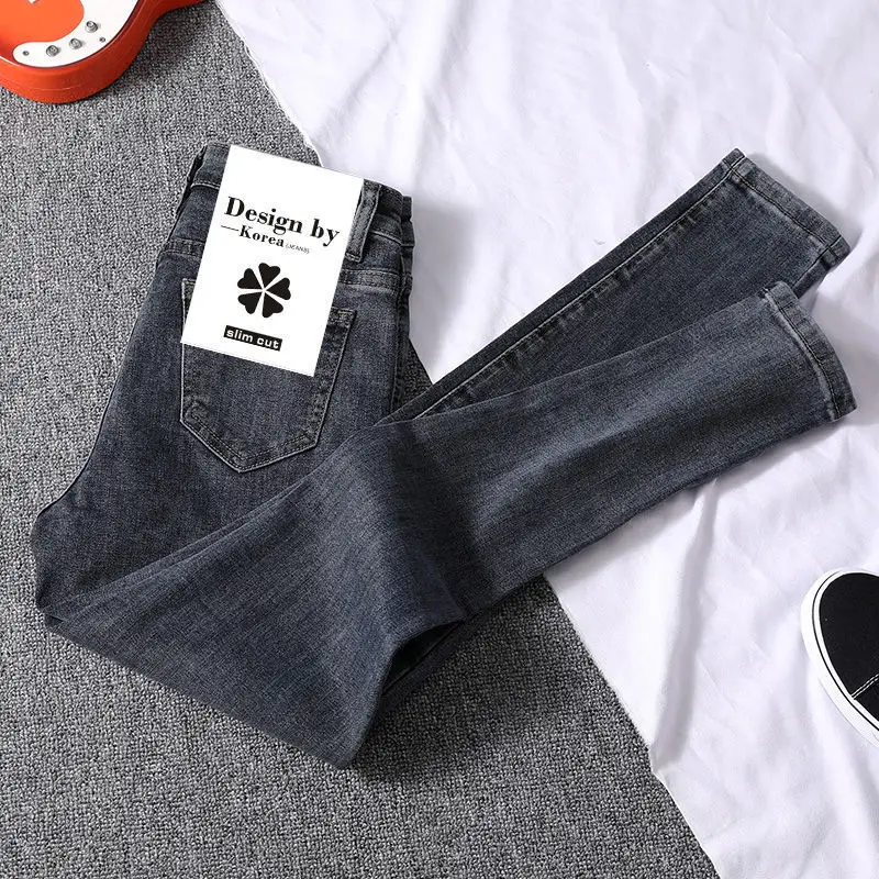 Women Wide Leg Slim Cropped Jeans Spring 2024