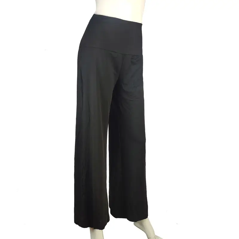 Wide Leg Pants Black Slimming Casual Flared - Image 17