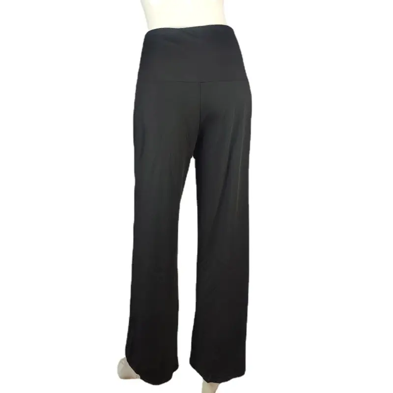 Wide Leg Pants Black Slimming Casual Flared - Image 18