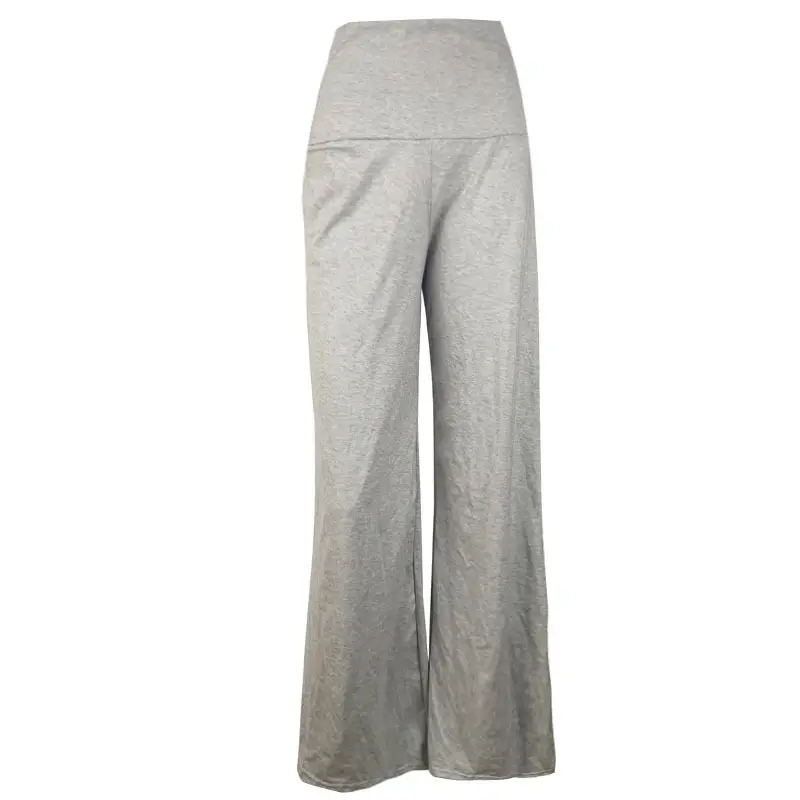 Wide Leg Pants Black Slimming Casual Flared - Image 2