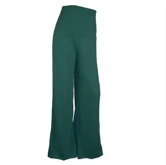 Wide Leg Pants Black Slimming Casual Flared - Image 5