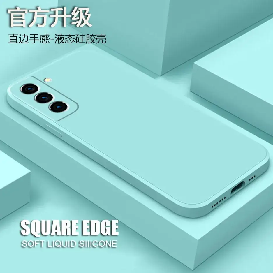 Pink Liquid Silicone Phone Case for S24 Plus