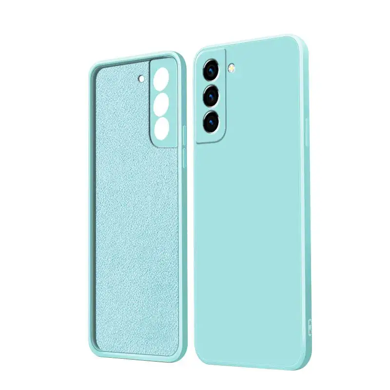 Pink Liquid Silicone Phone Case for S24 Plus