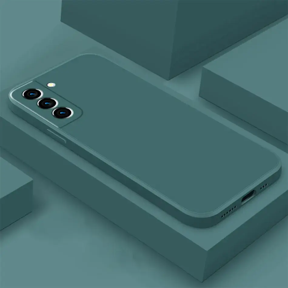 Pink Liquid Silicone Phone Case for S24 Plus