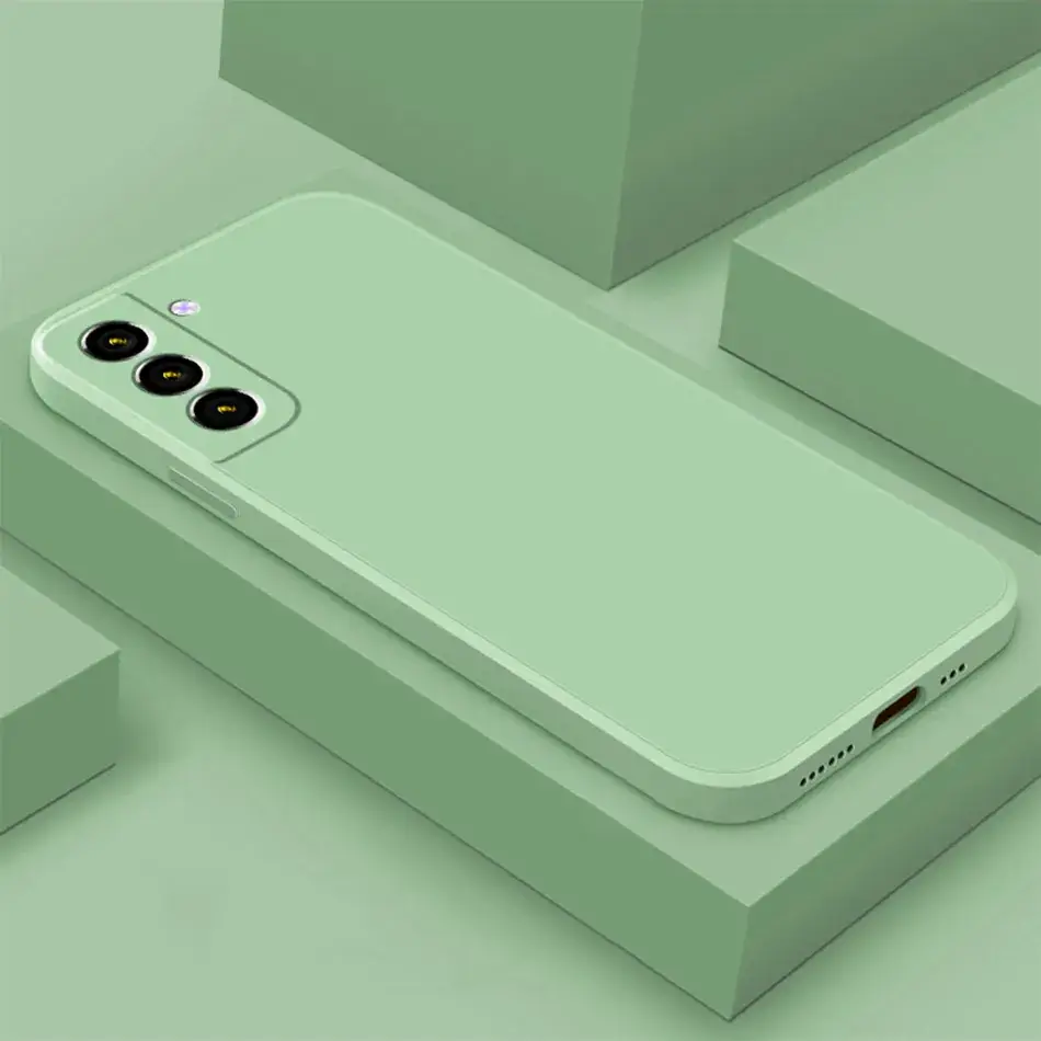 Pink Liquid Silicone Phone Case for S24 Plus