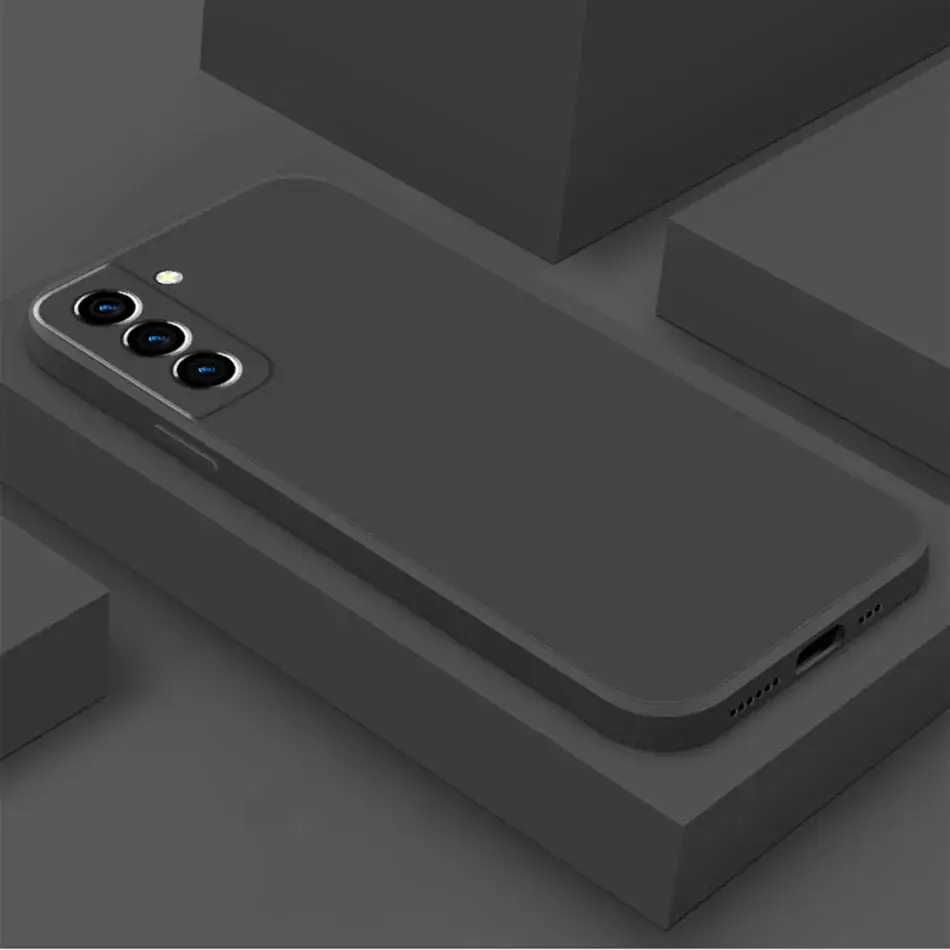 Pink Liquid Silicone Phone Case for S24 Plus