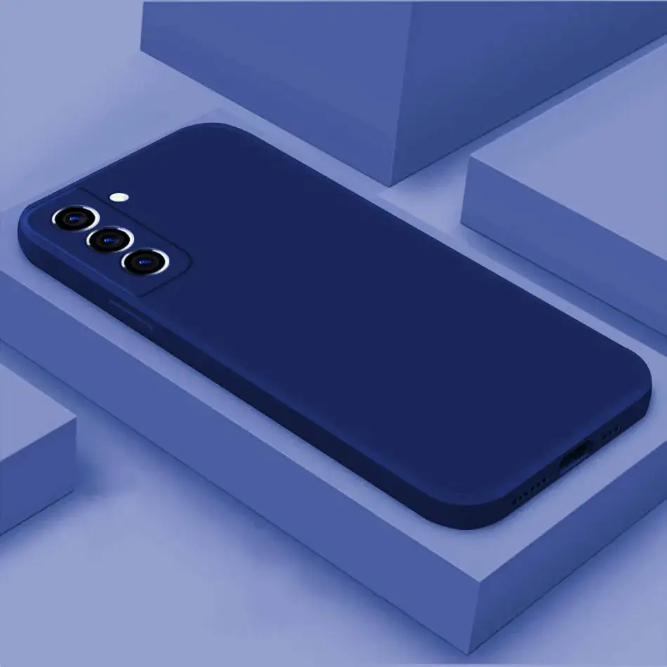 Pink Liquid Silicone Phone Case for S24 Plus