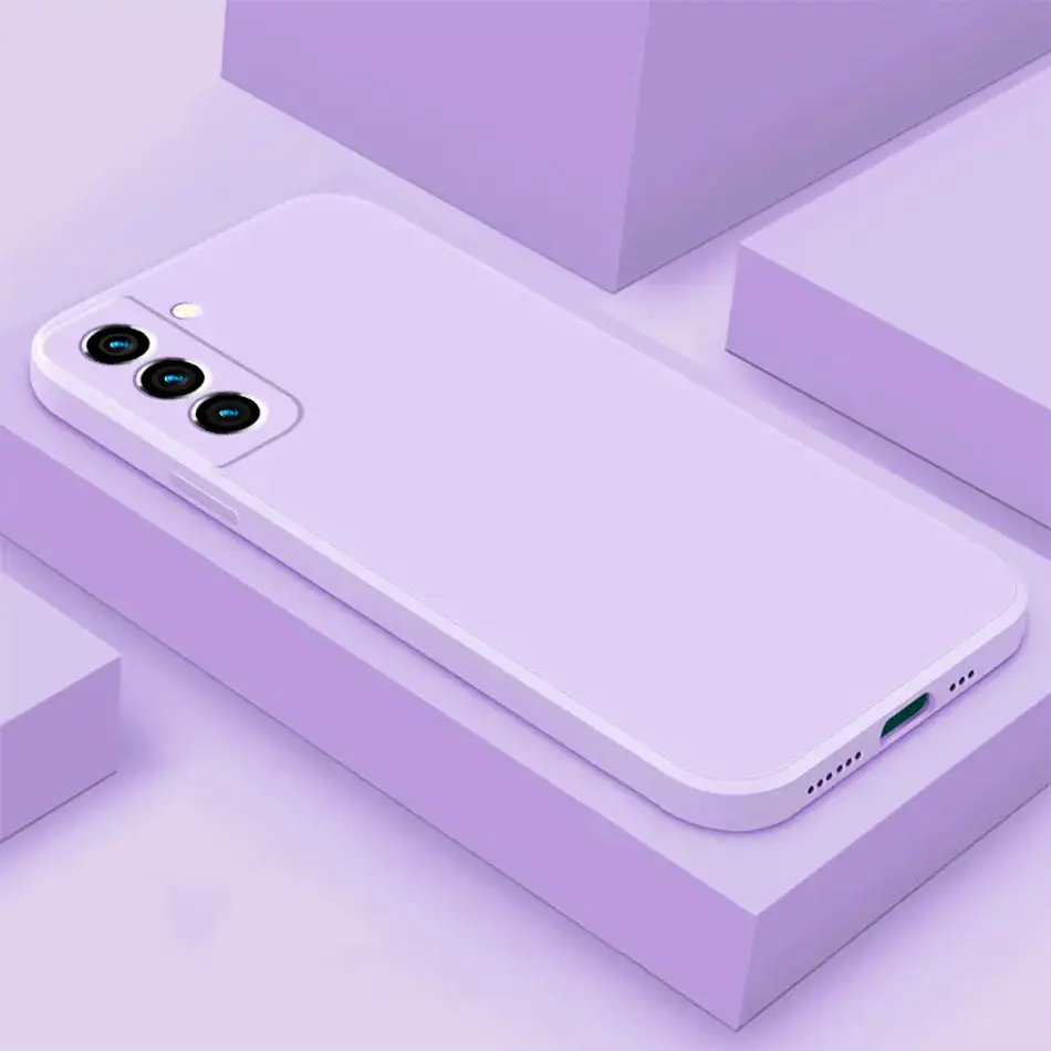 Pink Liquid Silicone Phone Case for S24 Plus
