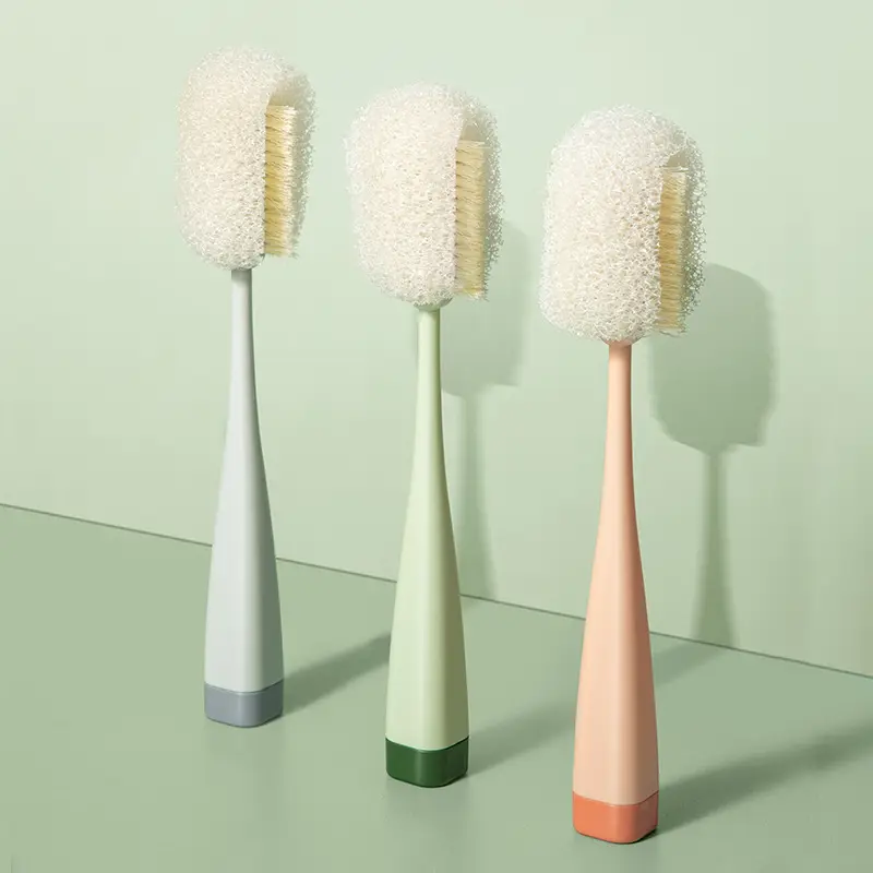 Removable Cup Brush for Hand Decontamination with Long Handle - Image 3