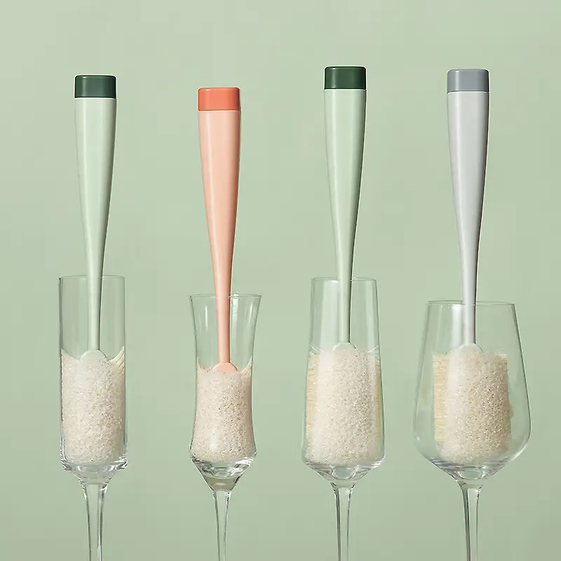 Removable Cup Brush for Hand Decontamination with Long Handle - Image 4