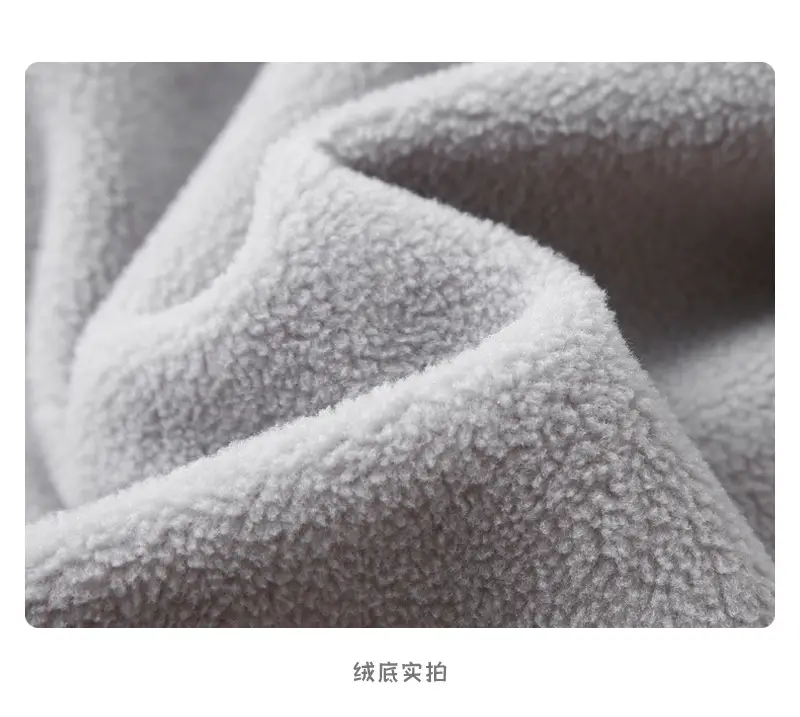 登爵男装秋冬厚款340g摇粒绒 oversize掉肩套头纯色