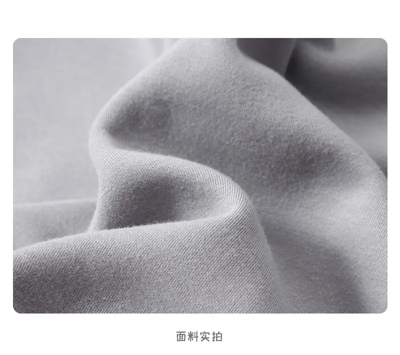 登爵男装秋冬厚款340g摇粒绒 oversize掉肩套头纯色