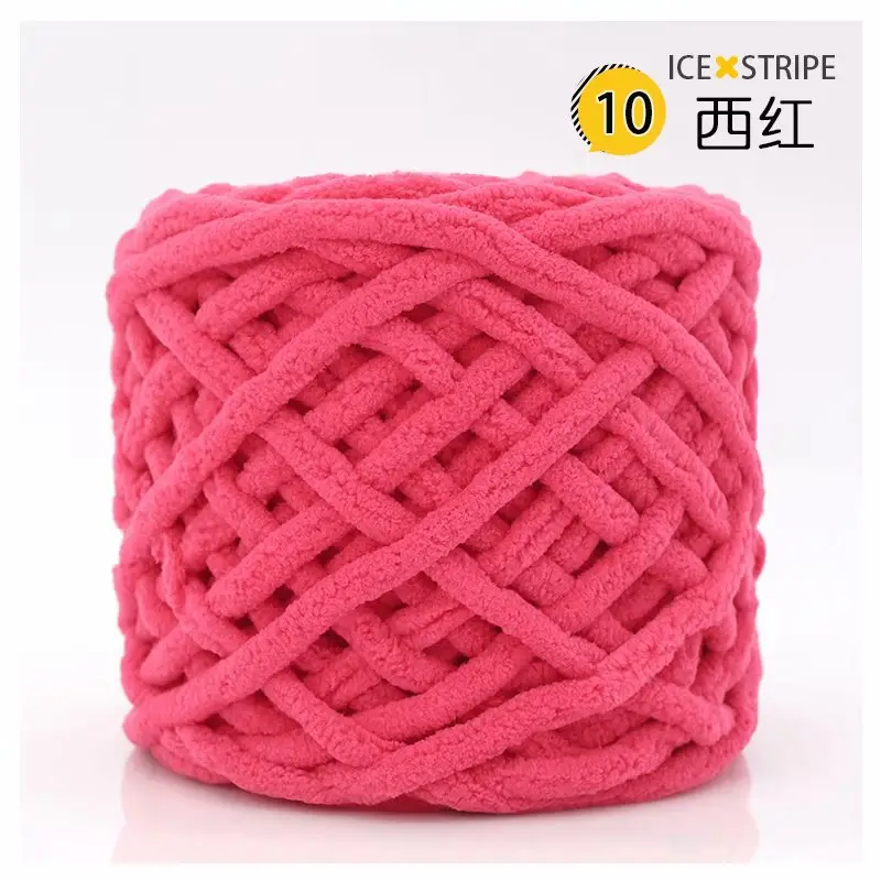 Ice strip line single strand thick wool woven blanket slippers line scarf hat scarf line cross-border factory wholesale
