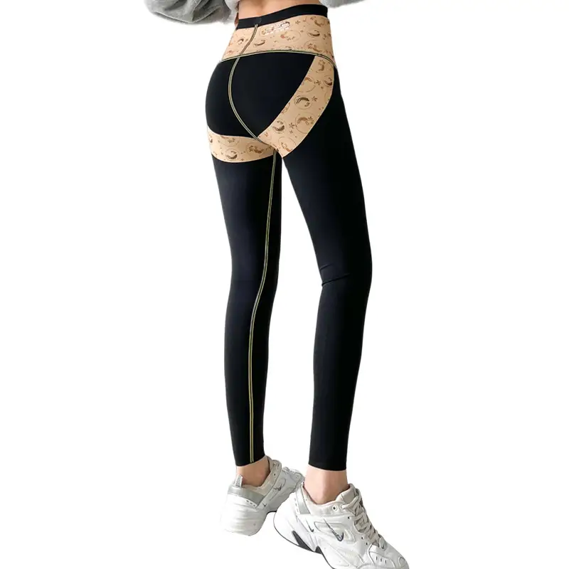 Women Sharkskin Ginseng Leggings Thin High Waist Butt Lifting Yoga Pants - Image 7