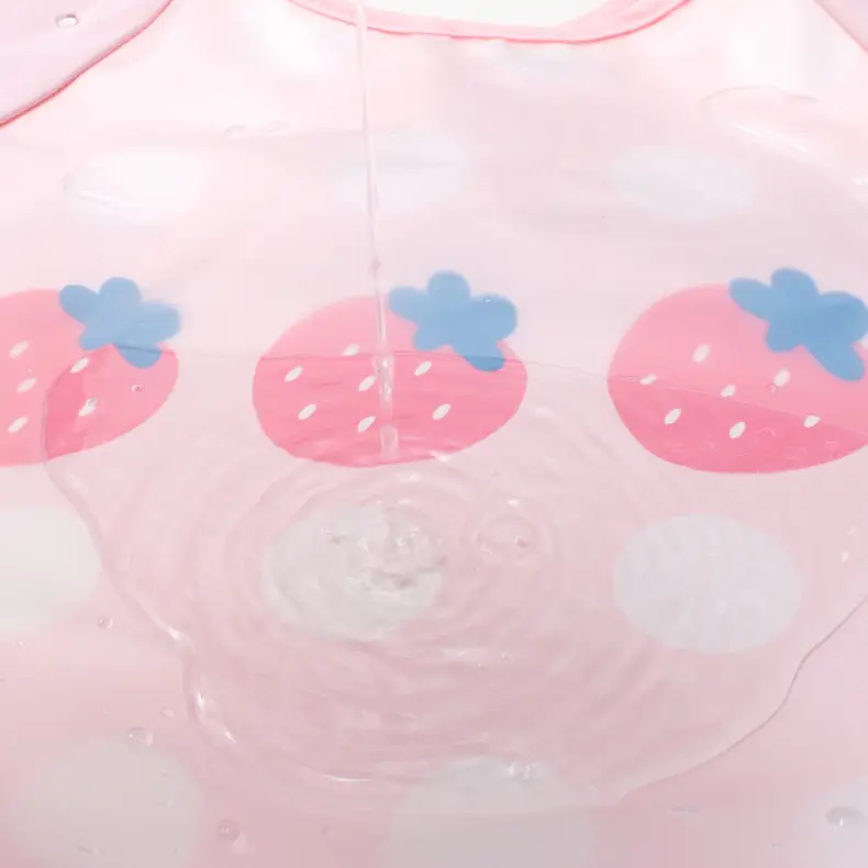 Pink Cherry Print Baby Flip Bib Anti-Dirty - Image 44