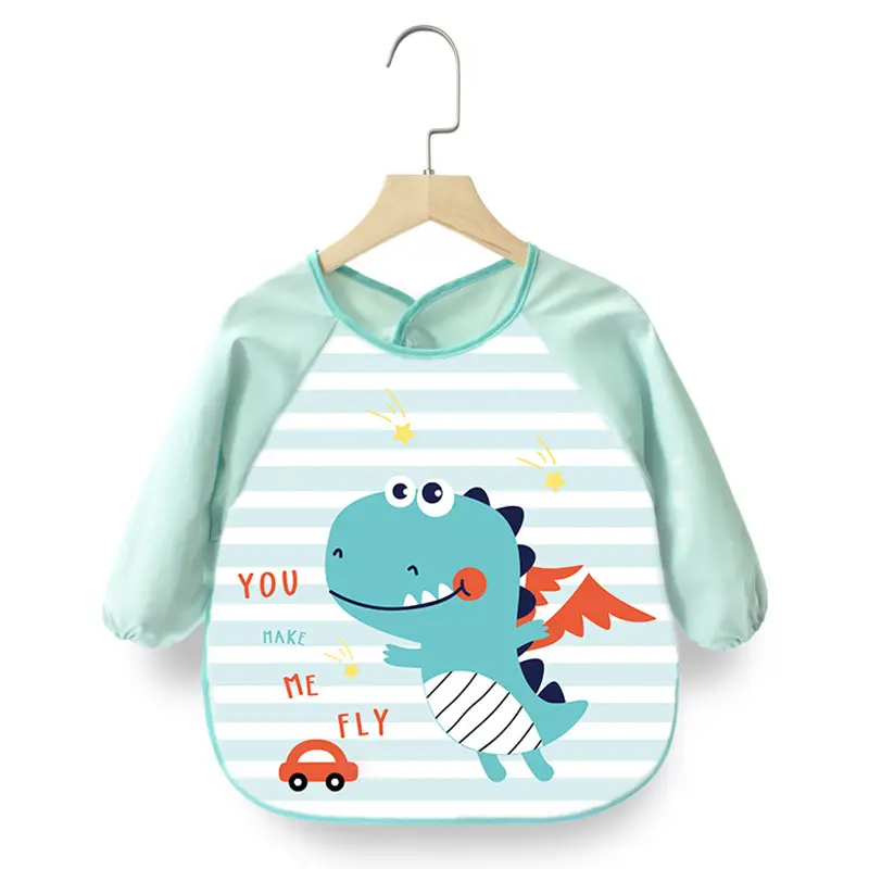 Pink Cherry Print Baby Flip Bib Anti-Dirty - Image 16