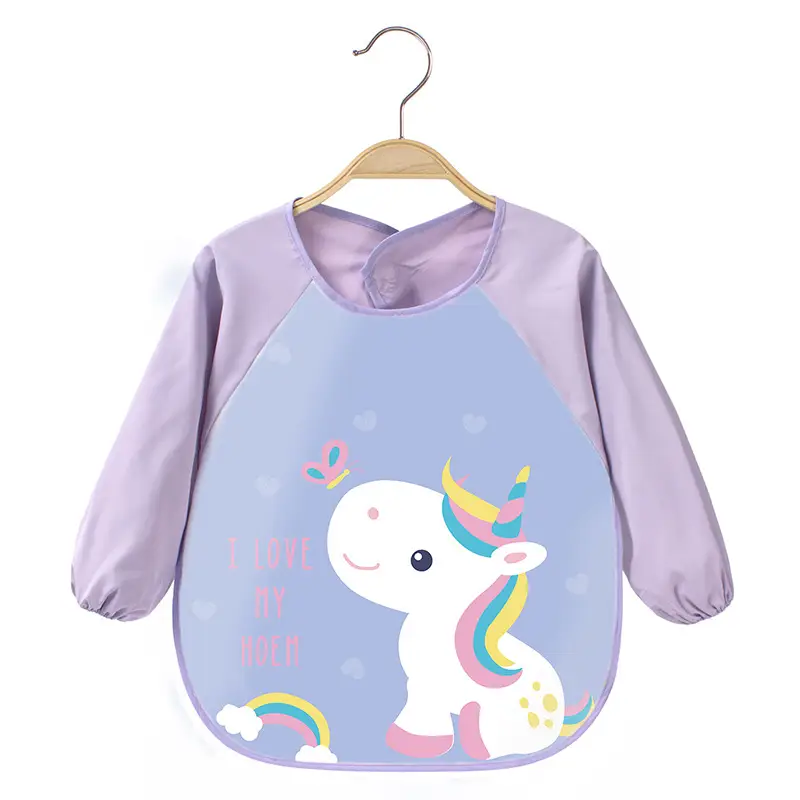 Pink Cherry Print Baby Flip Bib Anti-Dirty - Image 18