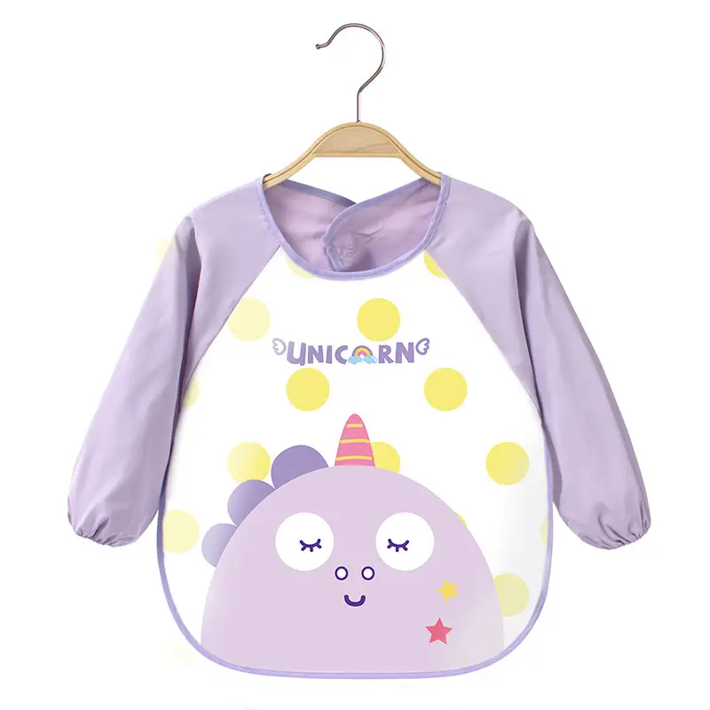 Pink Cherry Print Baby Flip Bib Anti-Dirty - Image 21