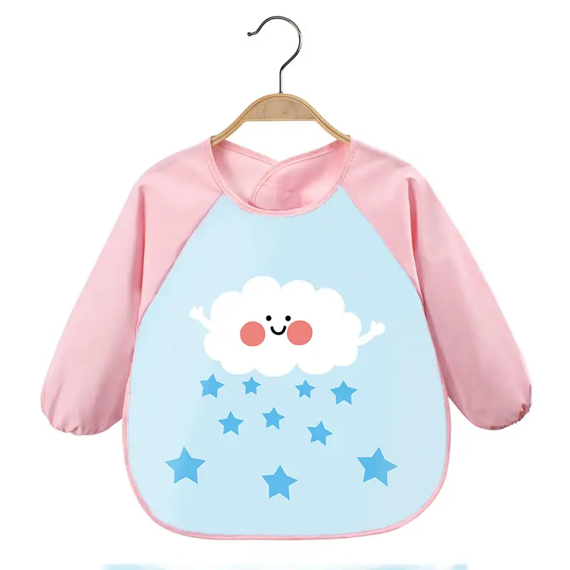 Pink Cherry Print Baby Flip Bib Anti-Dirty - Image 28