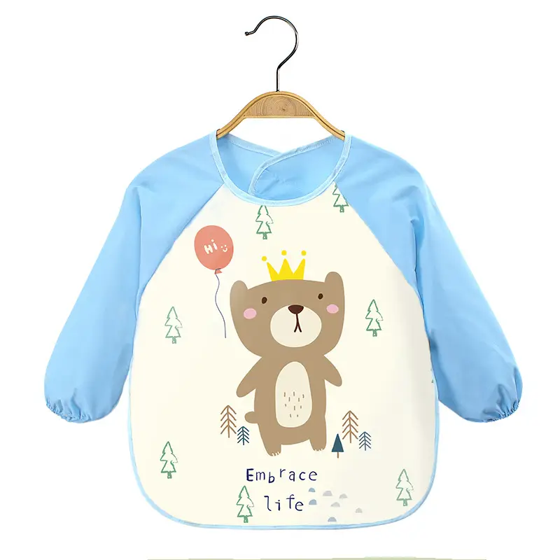 Pink Cherry Print Baby Flip Bib Anti-Dirty - Image 34