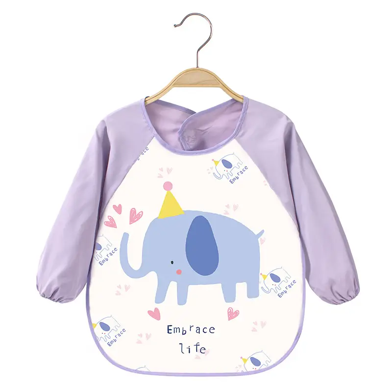 Pink Cherry Print Baby Flip Bib Anti-Dirty - Image 36