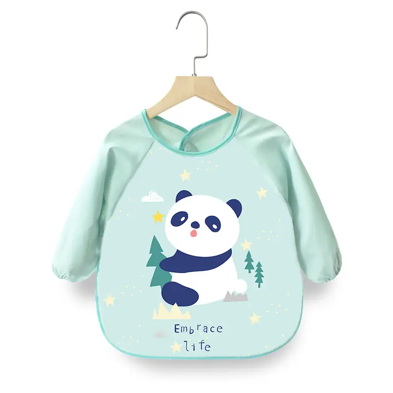 Pink Cherry Print Baby Flip Bib Anti-Dirty - Image 38