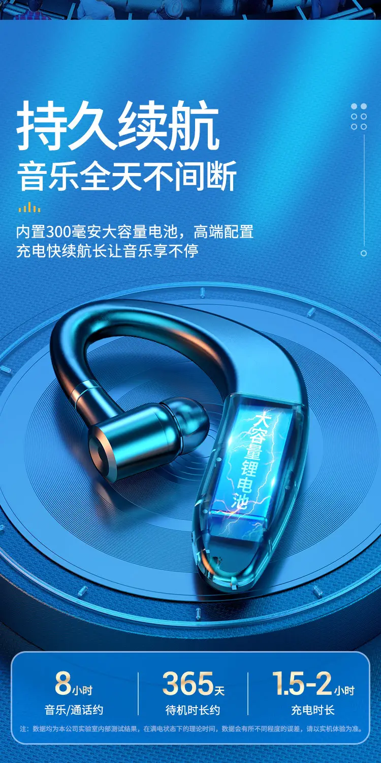 Excelay Cross-Border Bluetooth Headset S109+ Black — feature 9