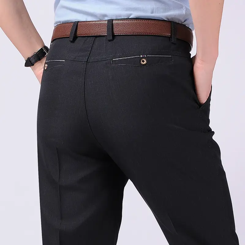 Spring & Autumn Middle-aged Men's Loose Tailored Pants