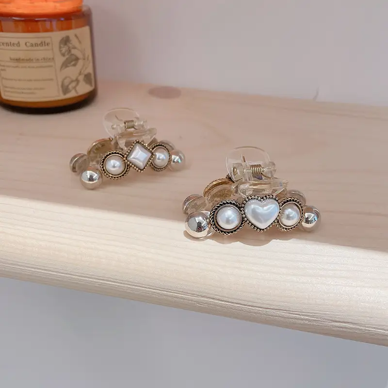 Women's Pearl Heart Clip Hairpin Accessory Set - Image 5
