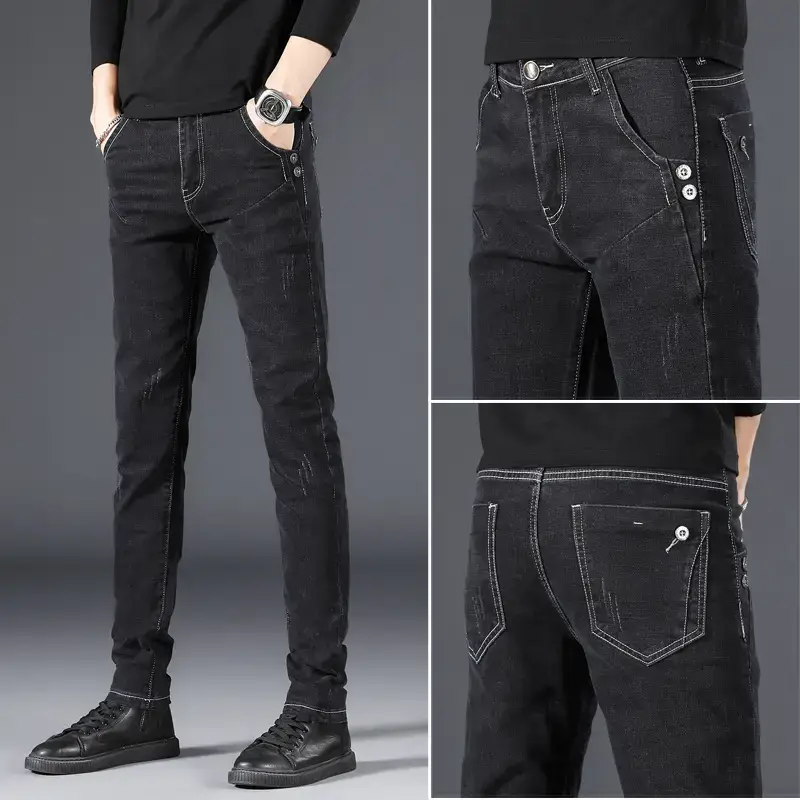 2021 Slim Fit Skinny Jeans Men's Korean Style - Image 35