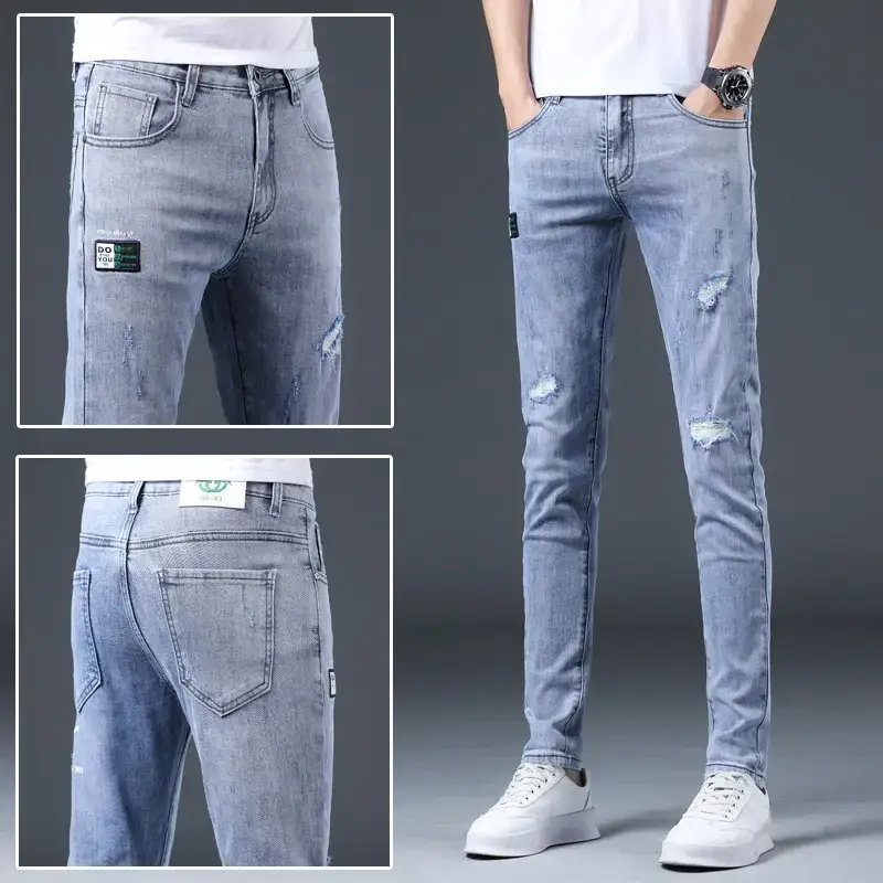 2021 Slim Fit Skinny Jeans Men's Korean Style - Image 14