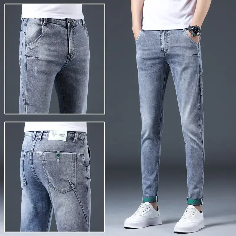 2021 Slim Fit Skinny Jeans Men's Korean Style - Image 16