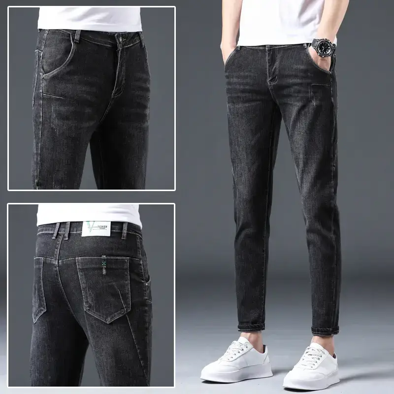 2021 Slim Fit Skinny Jeans Men's Korean Style - Image 17