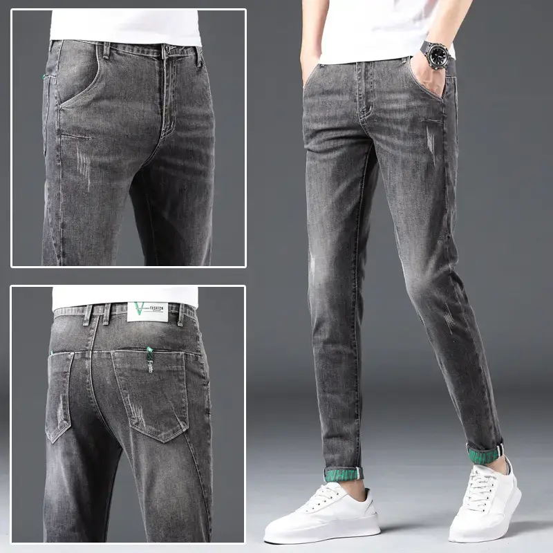 2021 Slim Fit Skinny Jeans Men's Korean Style - Image 18