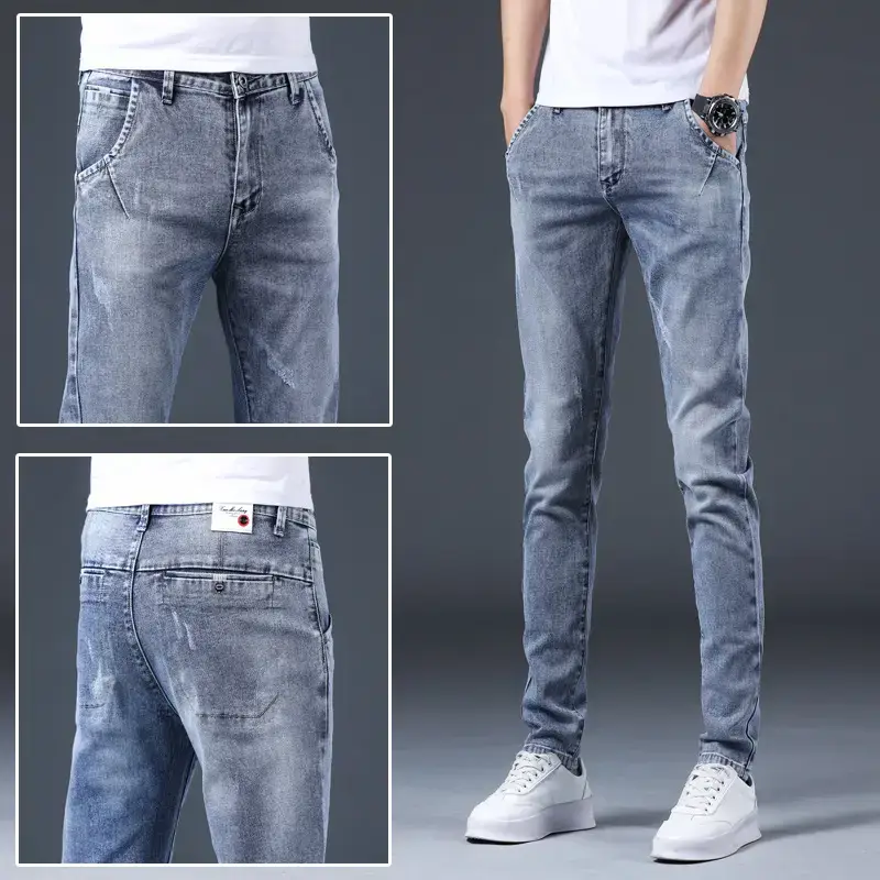 2021 Slim Fit Skinny Jeans Men's Korean Style - Image 21