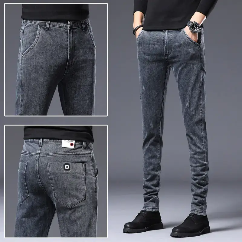 2021 Slim Fit Skinny Jeans Men's Korean Style - Image 23