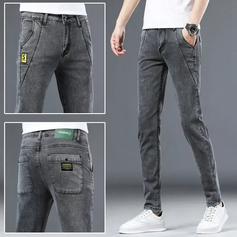 2021 Slim Fit Skinny Jeans Men's Korean Style - Image 26