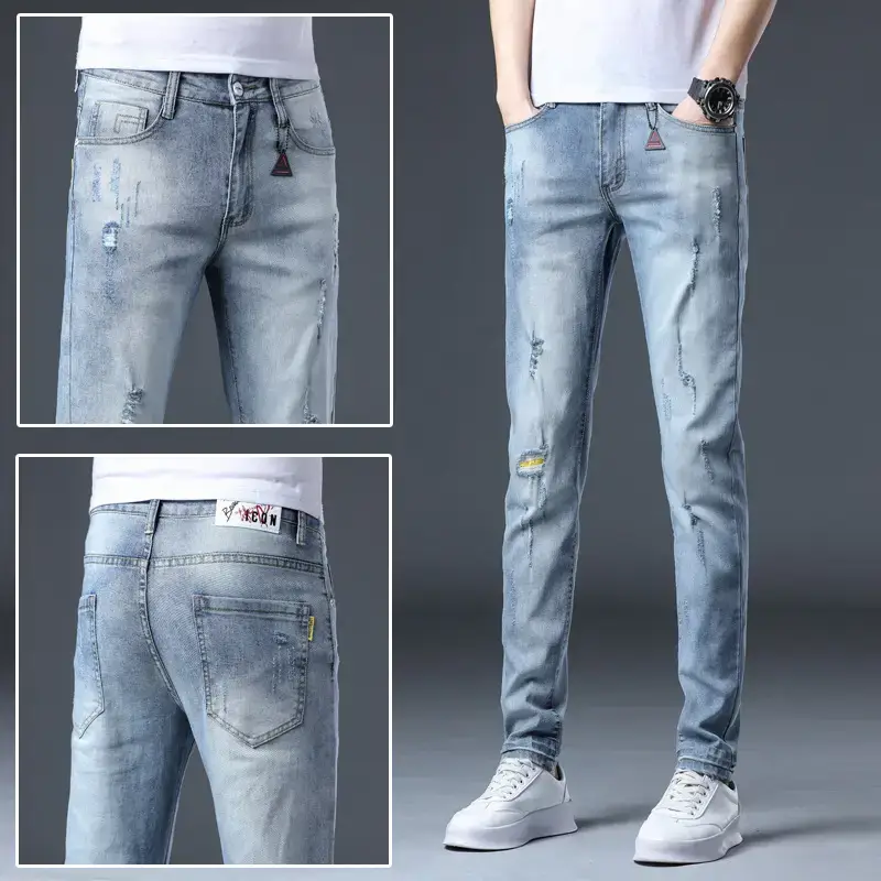 2021 Slim Fit Skinny Jeans Men's Korean Style - Image 29