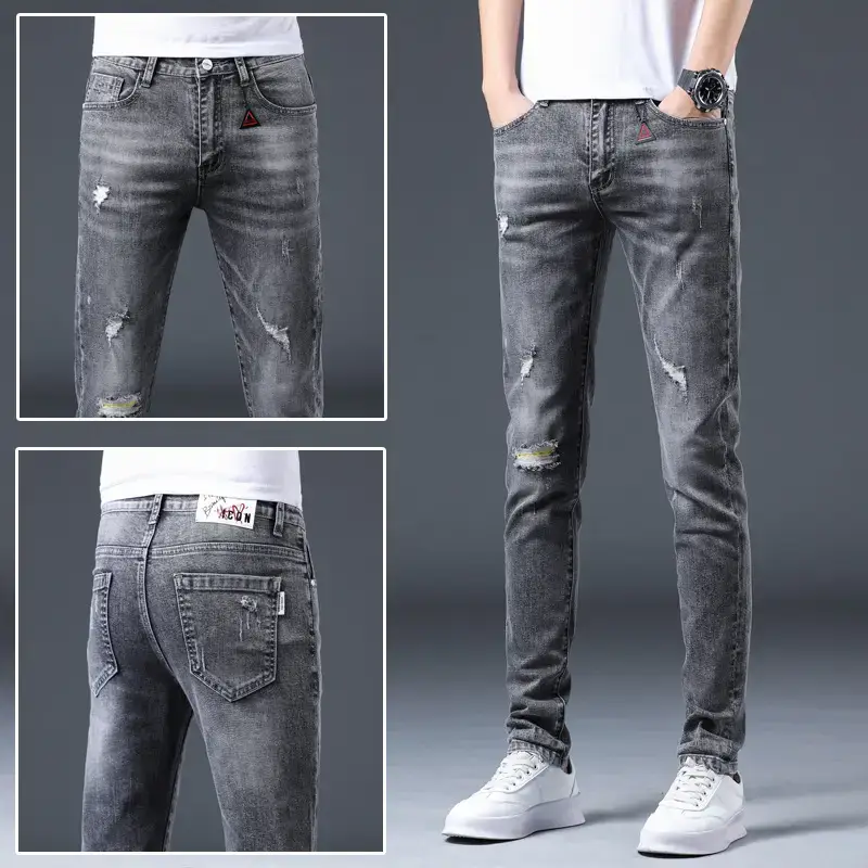 2021 Slim Fit Skinny Jeans Men's Korean Style - Image 30