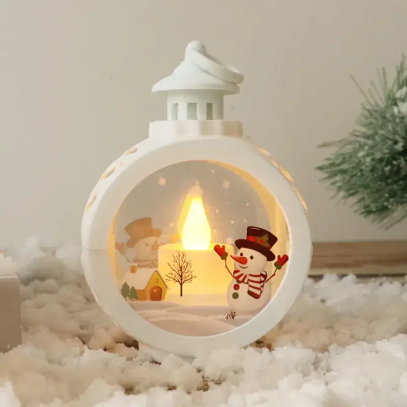 Christmas Window Ornaments with Candle Light Decor - Image 2