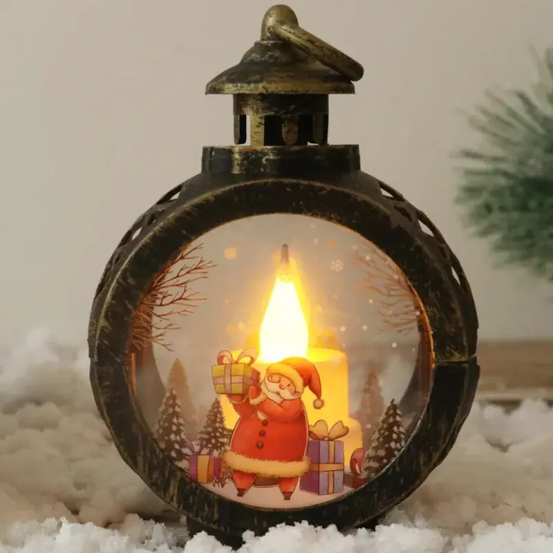 Christmas Window Ornaments with Candle Light Decor - Image 3