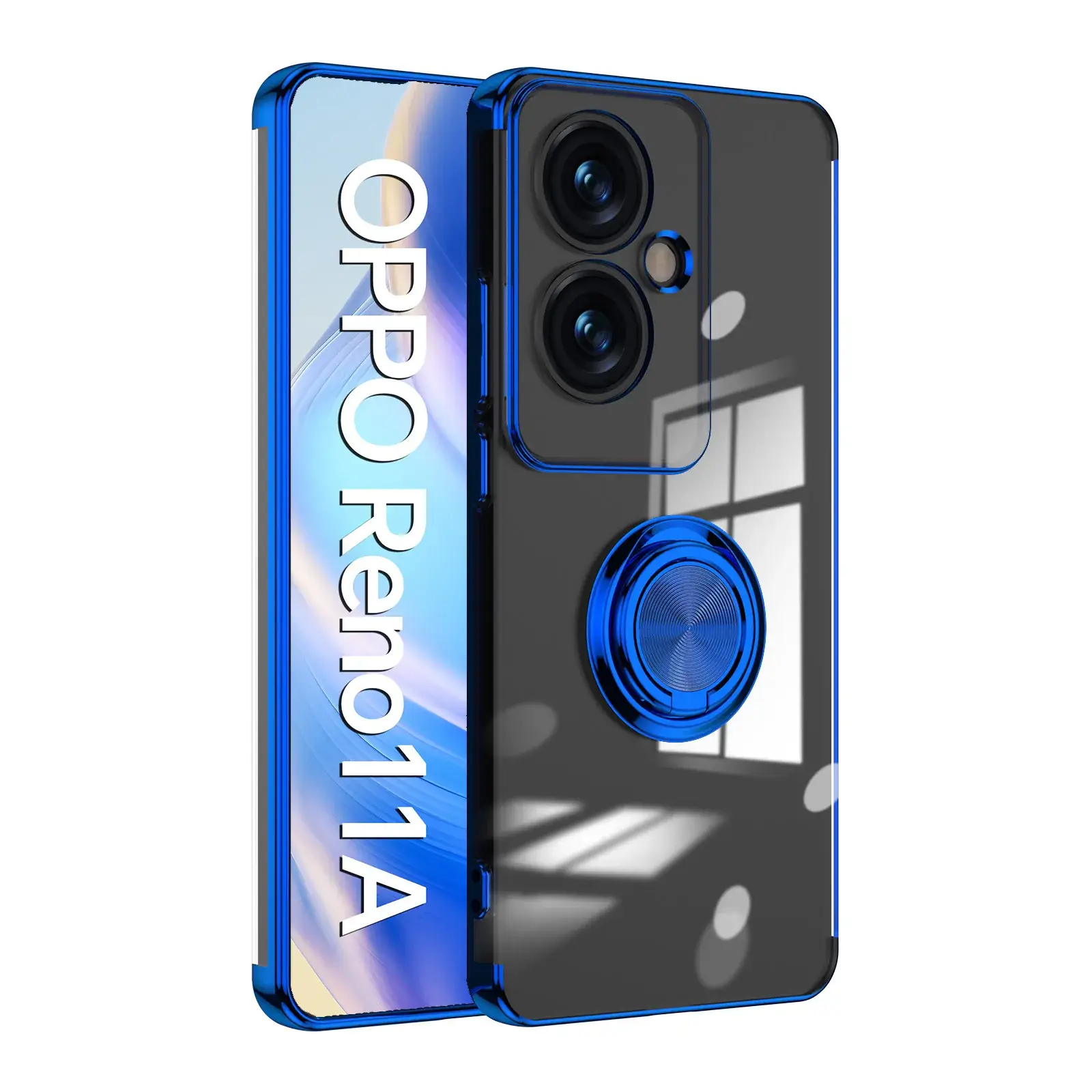 Oppo Reno13A Protective Case with Ring & Transparent Design - Image 6