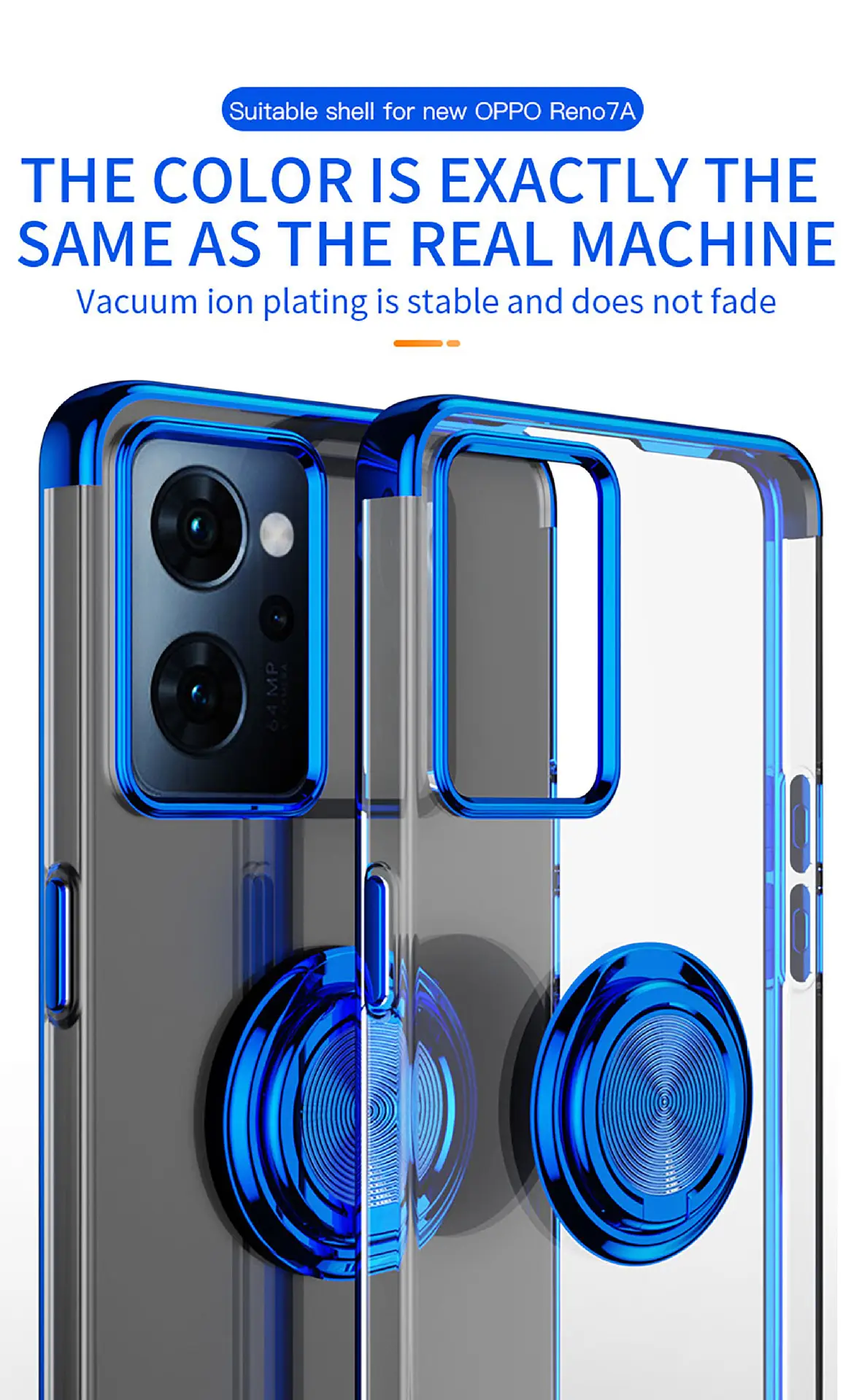 Oppo Reno13A Protective Case with Ring & Transparent Design — feature 18