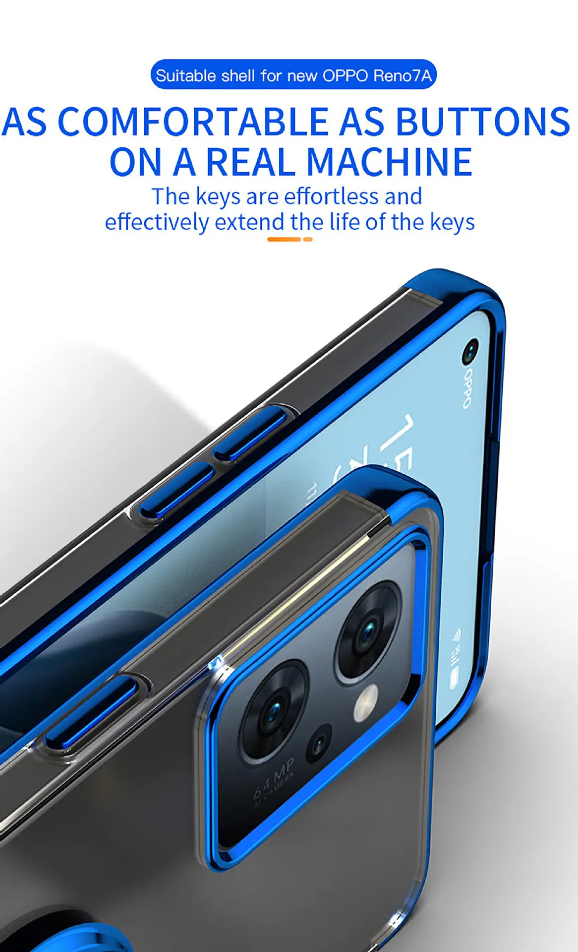 Oppo Reno13A Protective Case with Ring & Transparent Design — feature 21