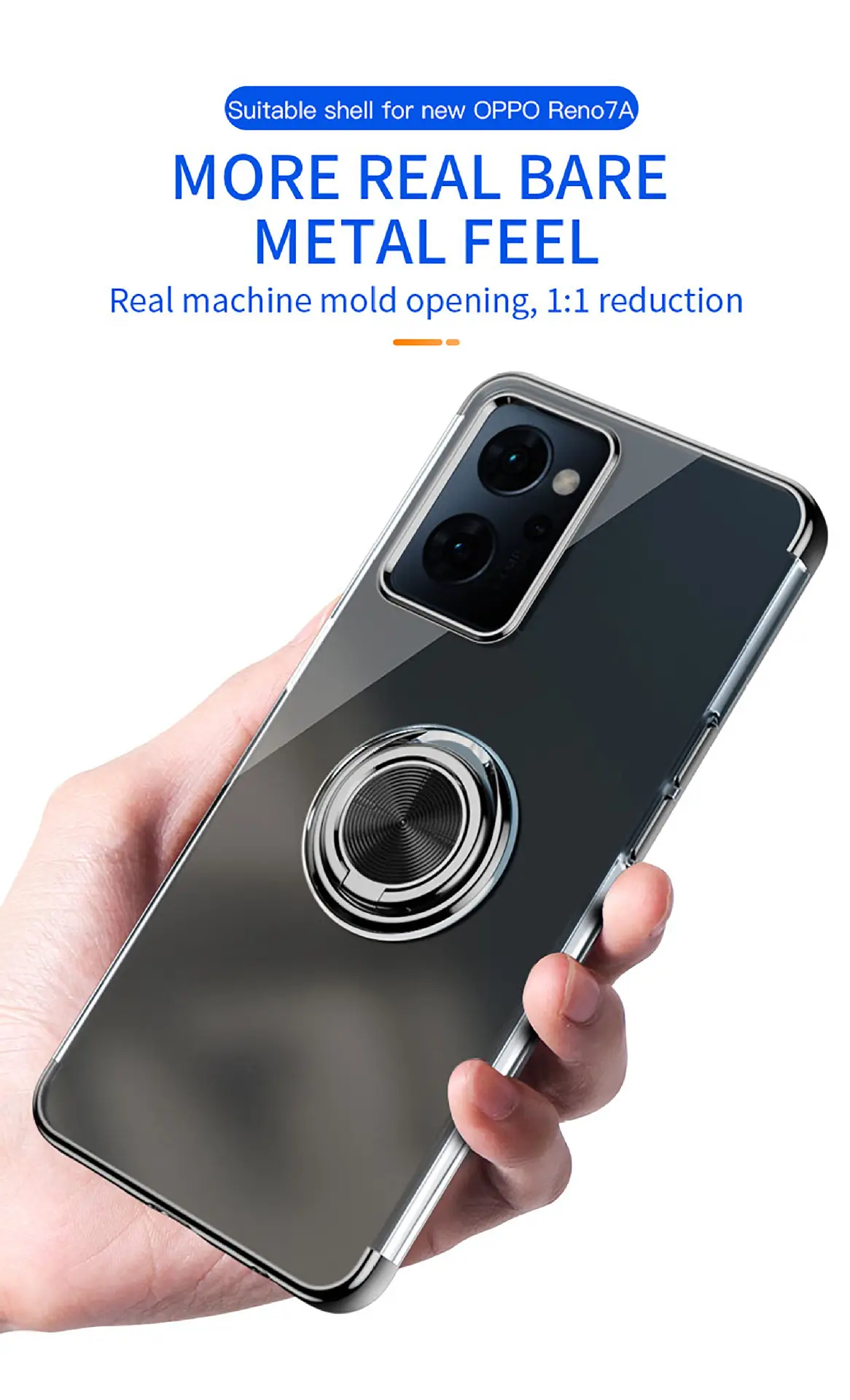 Oppo Reno13A Protective Case with Ring & Transparent Design — feature 23