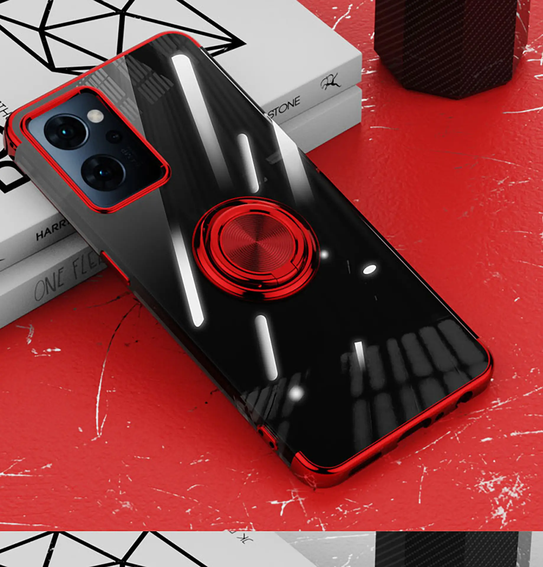 Oppo Reno13A Protective Case with Ring & Transparent Design — feature 28